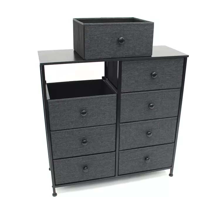 Home Storage Organizer Customized Modern Fabric Cloth Underwear Cabinet Dresser Storage Tower with 6 Drawers