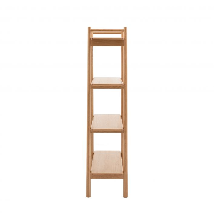 2023 Latest Modern Nordic Oak Wooden 4 Tiers Open Display Wall Shelf Living Room Bedroom Patio Bookshelf for Home and Office Furniture
