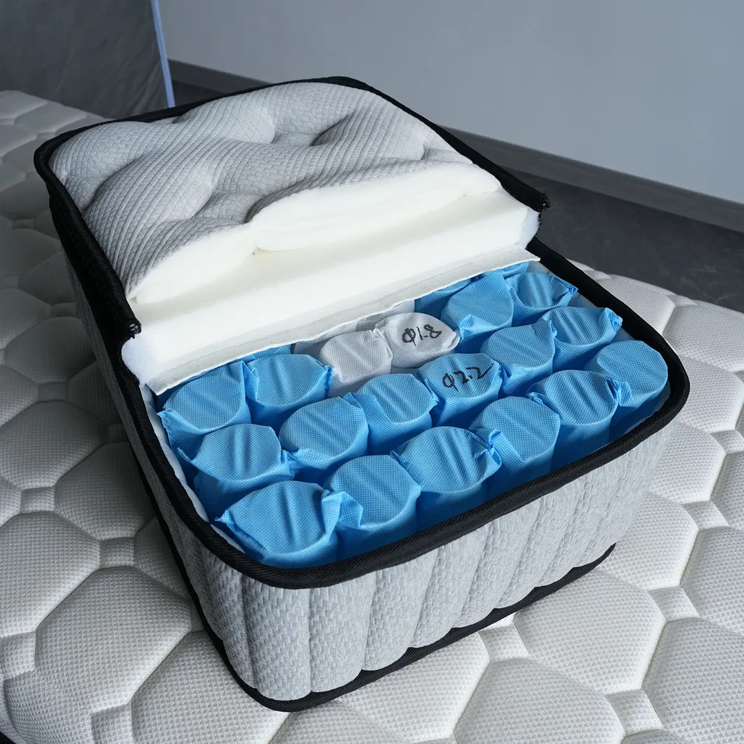 Soft and Comfortable Freestanding Spring Condensing Foam Coil Spring Five-Star Mattress