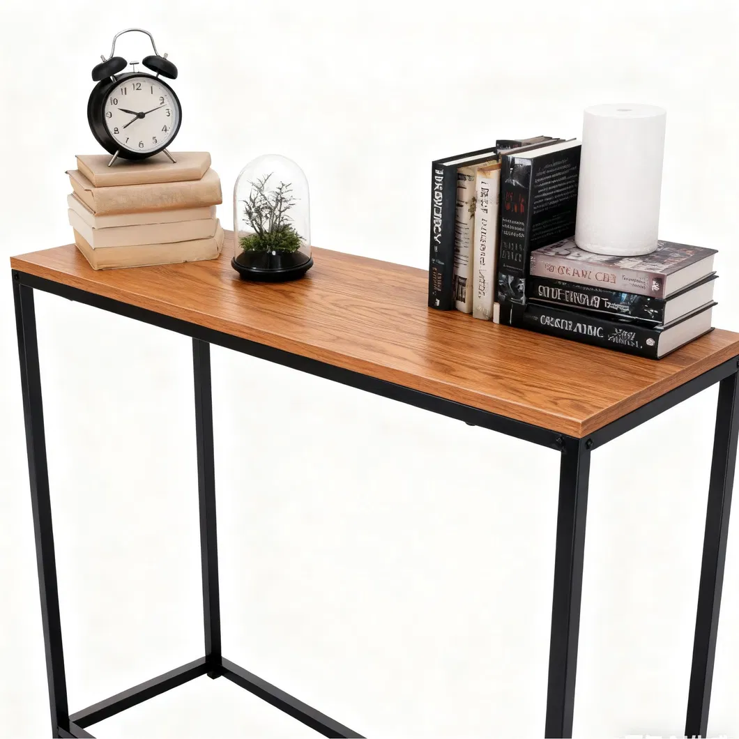 Factory Wholesale Simple Modern Console Table Square Metal Frame Dining Table for Home & Hotel