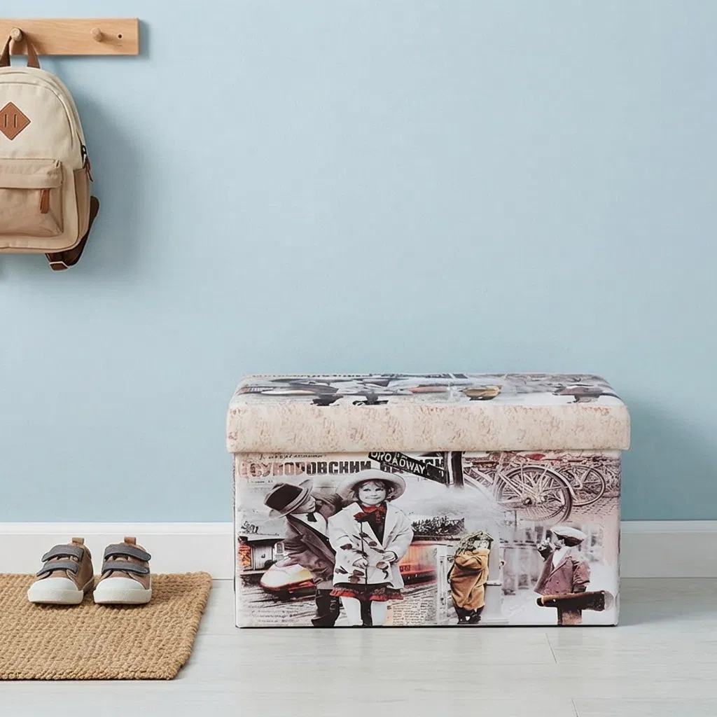 Multi-Functional Storage Ottoman Entryway Storage Bench Entryway Storage Organizer