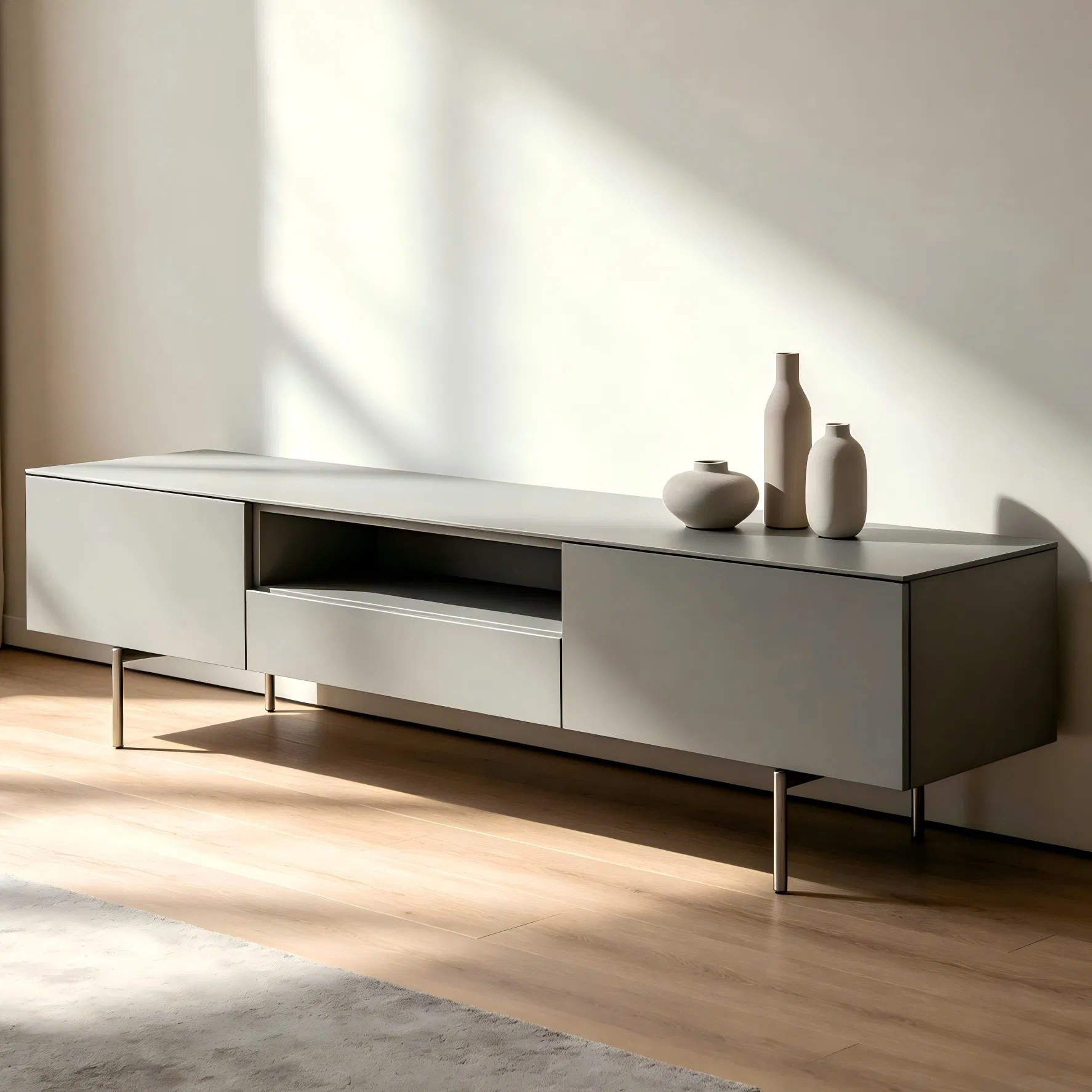 China Floor-Standing Anbangni / OEM Brand Available Modern Luxury Style Media Console