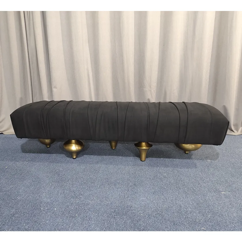 Minimalist Black Entryway Bench