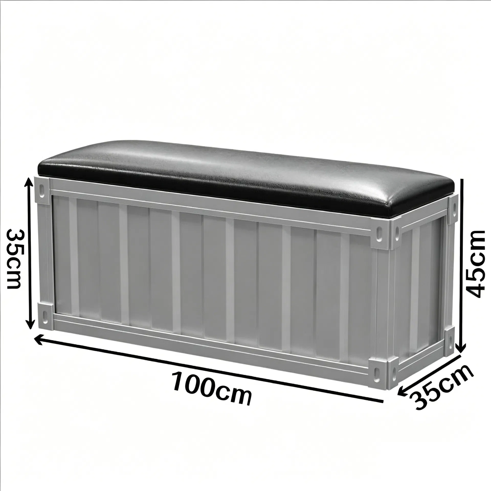 Industrial Style Home Entryway Shoe Bench with Soft Iron Seat and Storage for Hallway Sofa for Apartment or Hotel