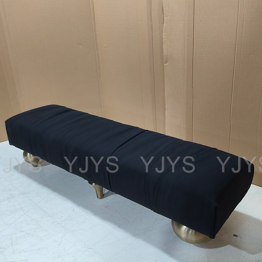 Minimalist Black Entryway Bench, High-End Furniture