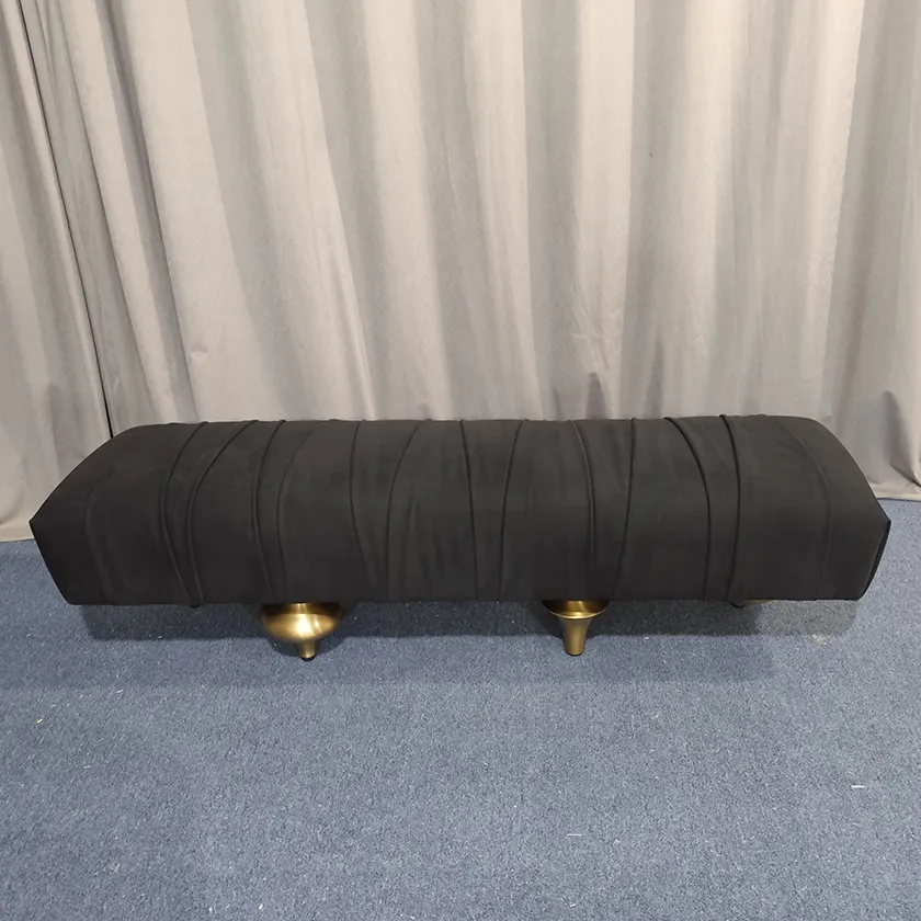 Minimalist Black Entryway Bench