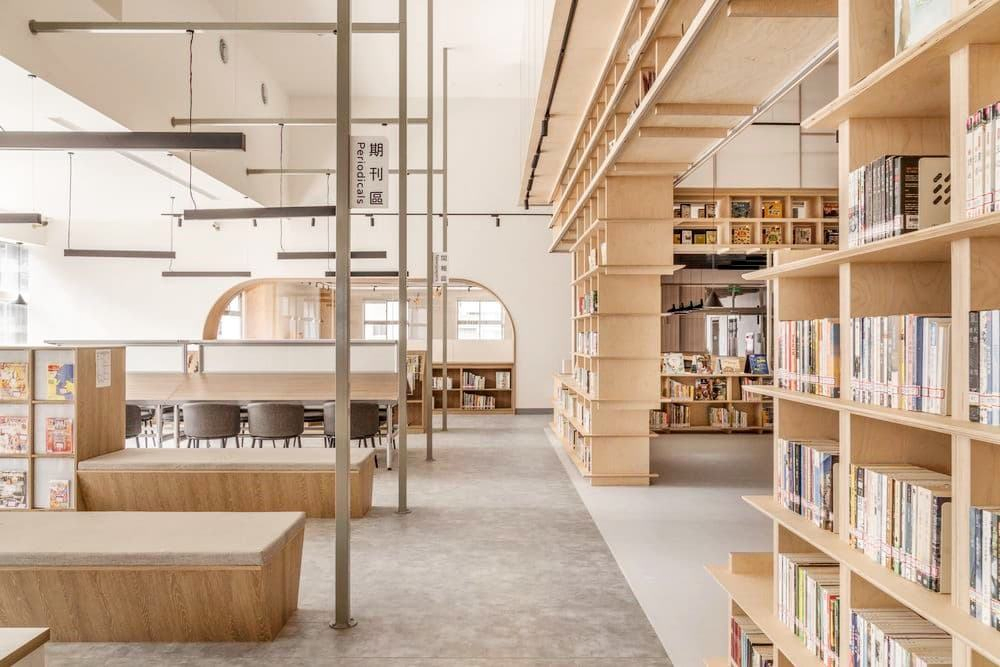 Design Custom Wall Mounted Book Stationery Display Shelf Library Furniture