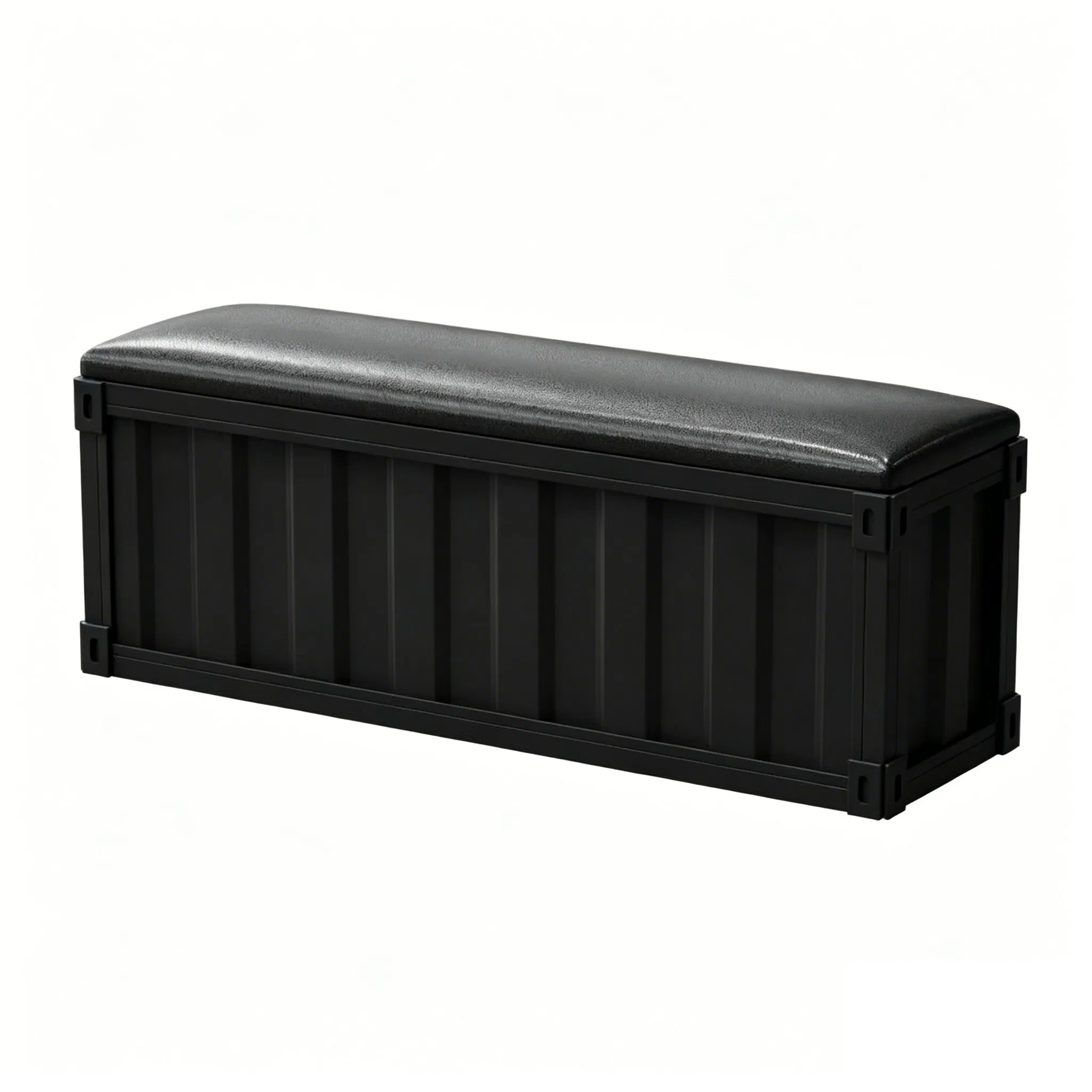 Industrial Style Home Entryway Shoe Bench with Soft Iron Seat and Storage for Hallway Sofa for Apartment or Hotel