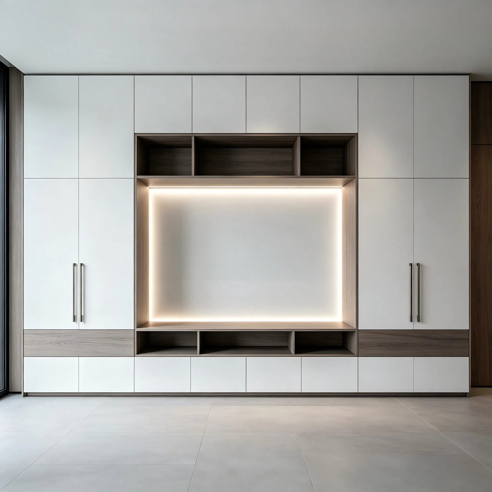 Customized Matte / High Gloss Ultra-Matte Grain Factory Direct Supply Wood Media Console