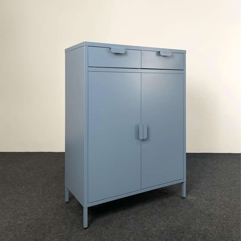 French-Style Classical Metal Dresser Living Room Storage Cabinet Adjustable Height Modern Eco-Friendly with Storage Unit Space