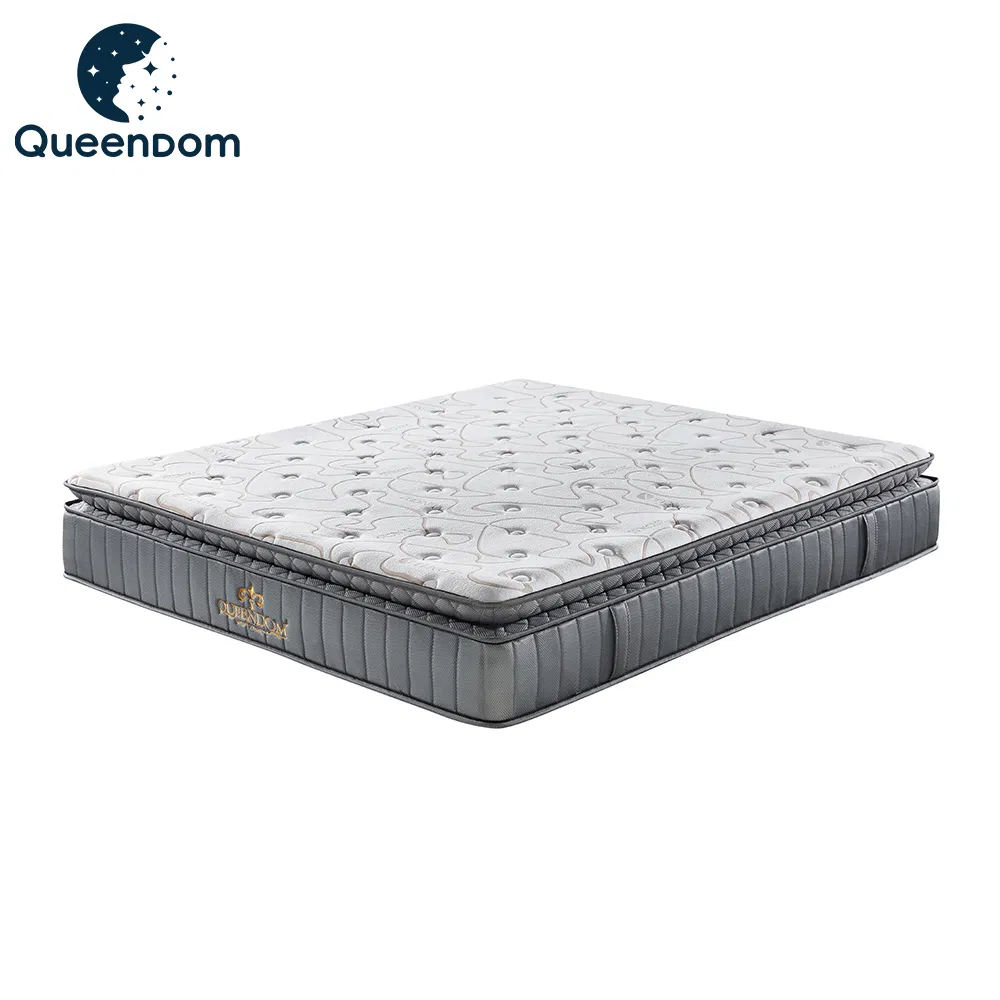 12 14 Inch Memory Foam Natural Latex Compressed Sleeping Bed Pocket Spring Comfort Mattress with Rolled Packing in a Box for Domitory Apartment Hotel Furniture