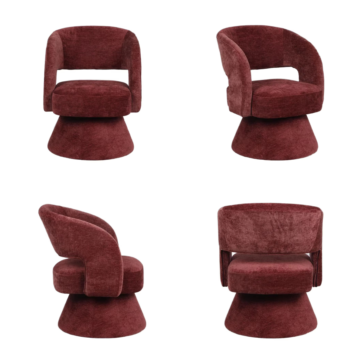 CARLFORD Modern Swivel Sillas Single Poltrona Accent Chairs Luxury Design Seating Hotel Sofa Chairs Living Room Armchair