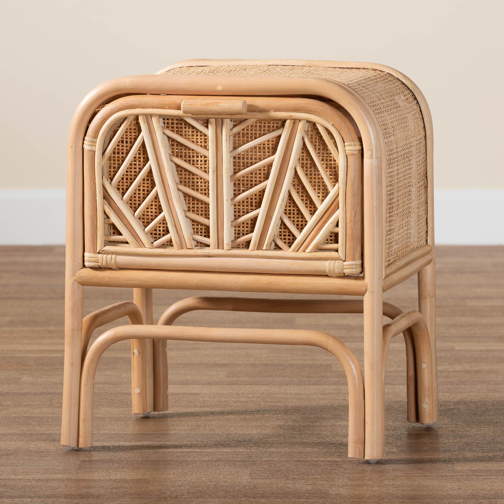 Rattan Cabinet Interior View