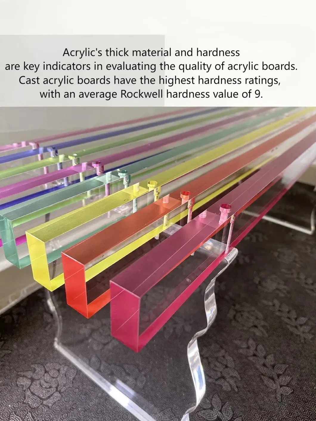 Acrylic Rainbow Stool Nordic Entryway Shoe Bench