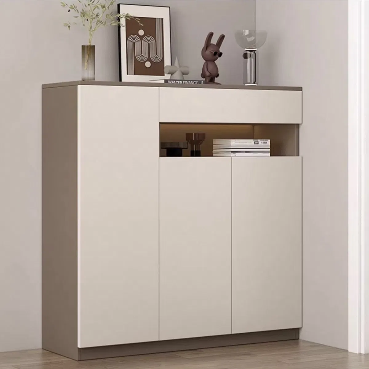 Stylish Solid Wood Entryway Bench with Innovative Shoe Storage