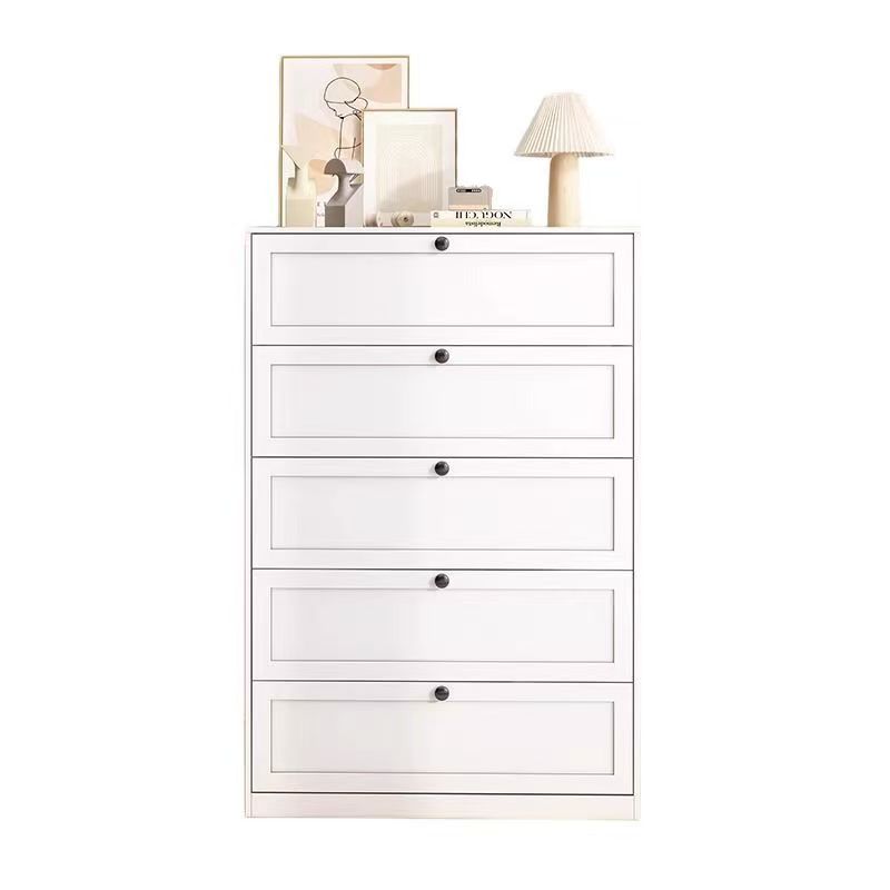 5-Drawer Modern Steel Storage Dresser | High-Capacity Multi-Use Cabinet with Silent Slides for Bedroom Living Room &amp; Hospital