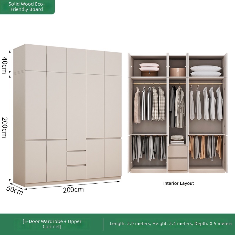 High-end Modern Bedroom Wardrobe Modular &amp; Freely Combinable Eco-Friendly &amp; Durable for Apartments Hotels Living Rooms &amp; Schools