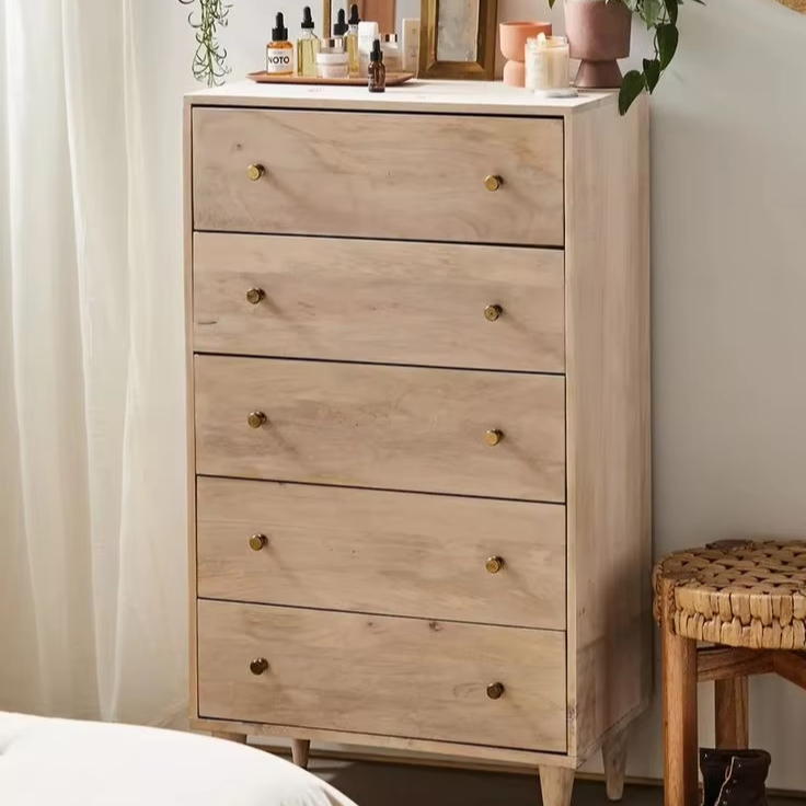 Elegant handcrafted wooden drawer storage dressers in premium finish suitable for luxurious traditional homes
