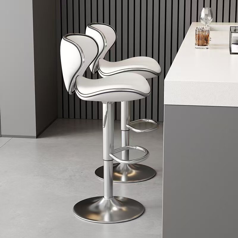 Contemporary Modern Casual Bar Stool Adjustable High Chair for Home Kitchen Dining Hotel Use in Living Room School