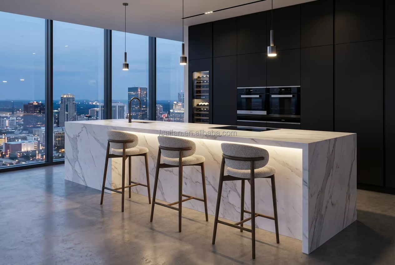 Modern Bar Stools For Kitchen Island, Luxury Velvet Counter Height Chairs With Backs, Breakfast Bar Stools For Home &amp; Commercial