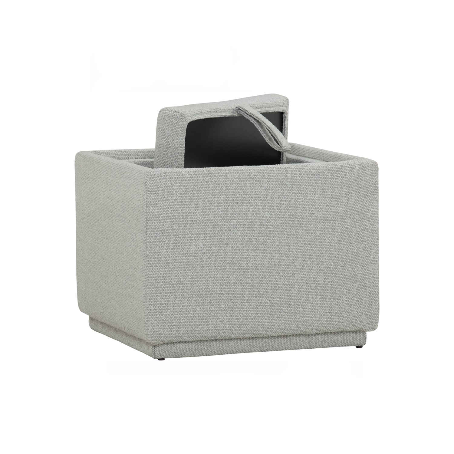 High End Square Storage Ottoman with Square Hidden Storage and Footrest for Home Living Apartment Living Room Use