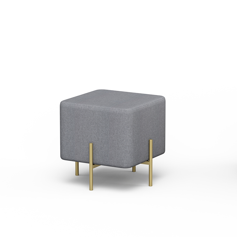 Gold Velvet Metal Base Footstool Ottoman Wooden Square Seating Foldable Storage Outdoor Dining Bathroom Bedroom School Hotel Use
