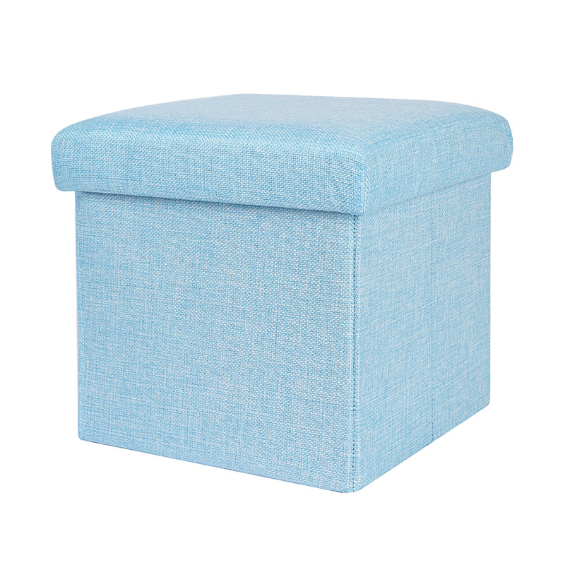 Durable Storage Foldable Ottoman Storage Stool Storage Box Chair Living Room Space Saving Chair Stools Ottoman Pouf
