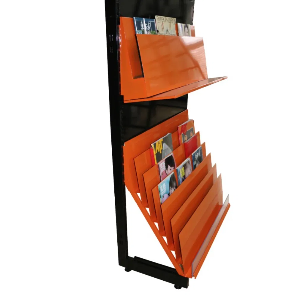 High Quality Supermarket Bookshop Metal Magazine CD Book Display Shelving