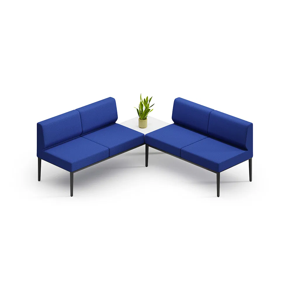 High Quality Commercial Furniture Reception Lounge Comfortable Corner Office Sofas Durable Sectional Fabric Sofa Set