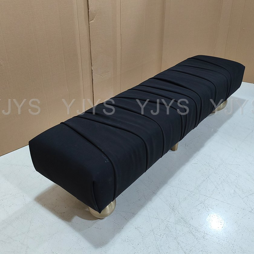 Minimalist Black Entryway Bench, High-End Furniture