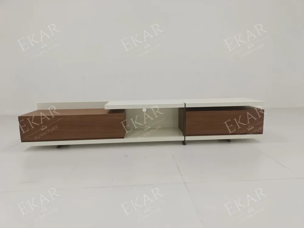 Horizon Linear Dual-Tone Media Console Living Room Set