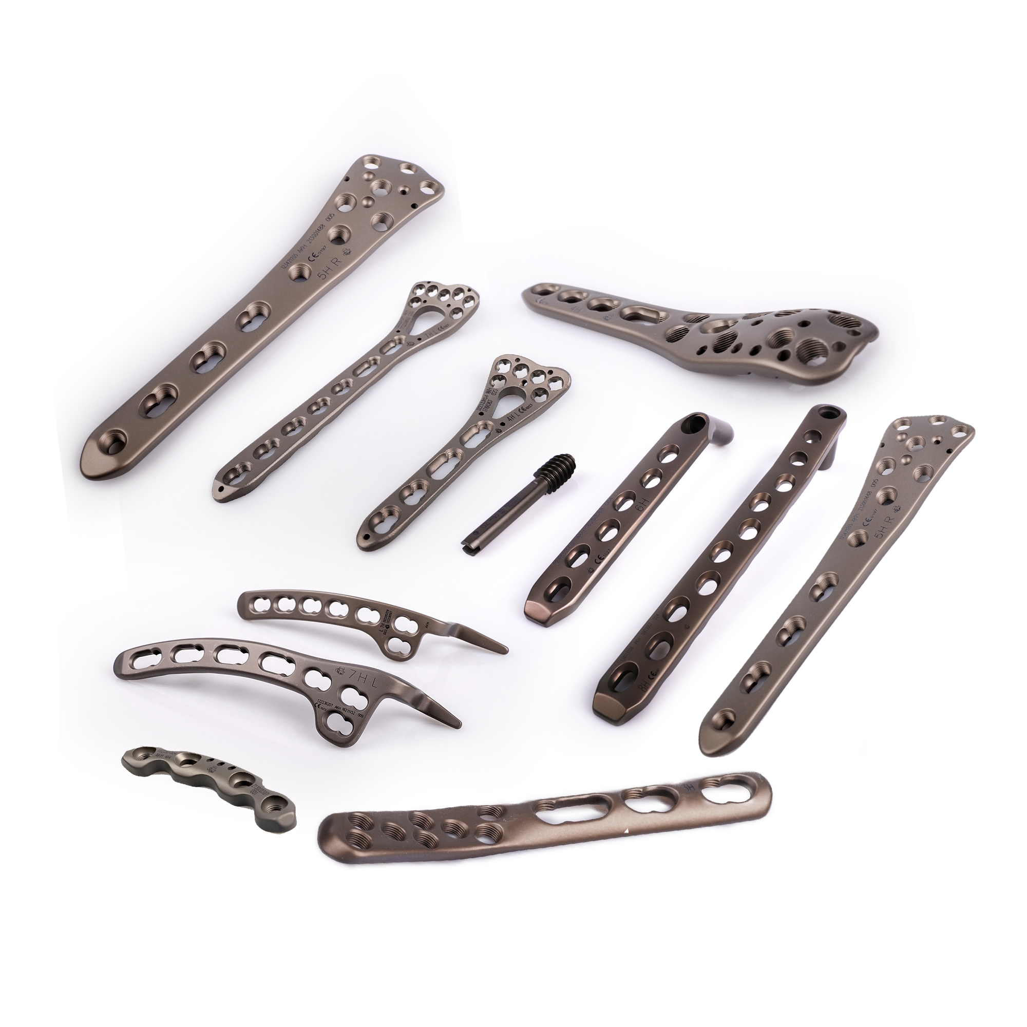 CANWELL Titanium Locking Plate One-third Tubular Orthopedic Trauma Implant with Cortical Screw Medical Fracture Surgery CE ISO
