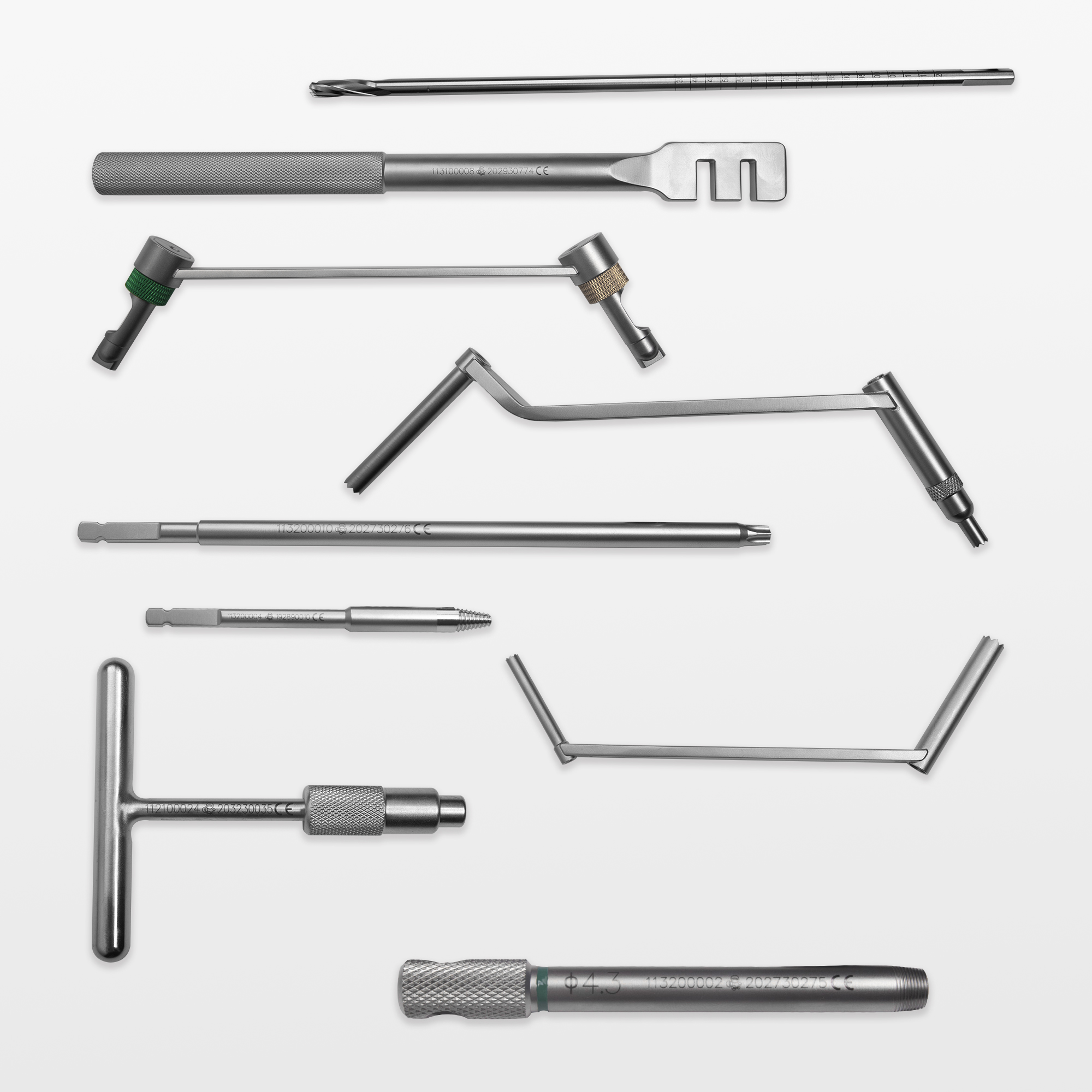 CANWELL Large Fragment Orthopedic Instrument Set 4.5/6.5mm Drill Guide Depth Gauge Orthopedic Trauma ORIF Surgery OEM Supplier
