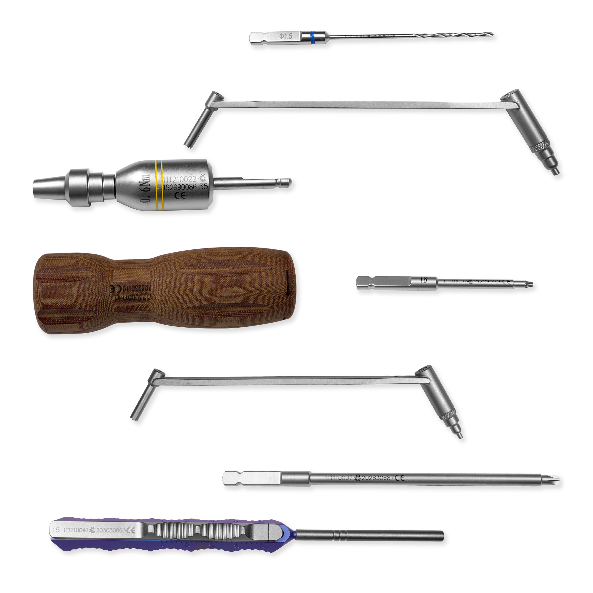 CANWELL Titanium Mini Locking Plate System Orthopedic Trauma Implant for Hand Foot Bone Fracture Fixation Surgery