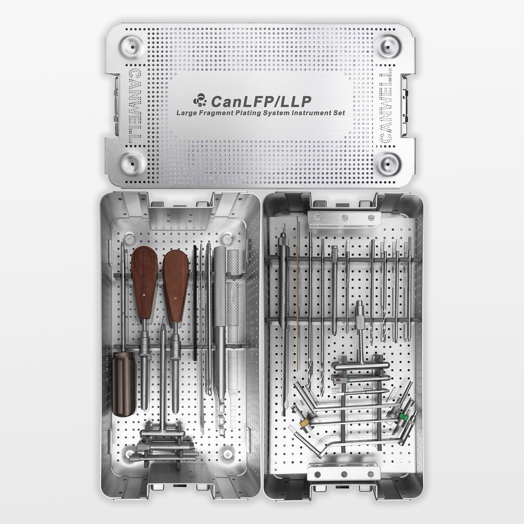 CANWELL Large Fragment Orthopedic Instrument Set 4.5/6.5mm Drill Guide Depth Gauge Orthopedic Trauma ORIF Surgery OEM Supplier