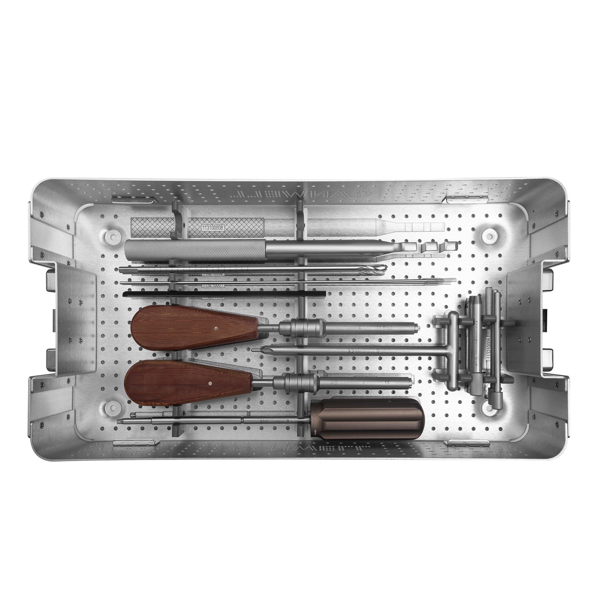CANWELL Manual Titanium Orthopedic Trauma Instrument Set for Large Fragment Locking Plating System Bone Fixation Surgery