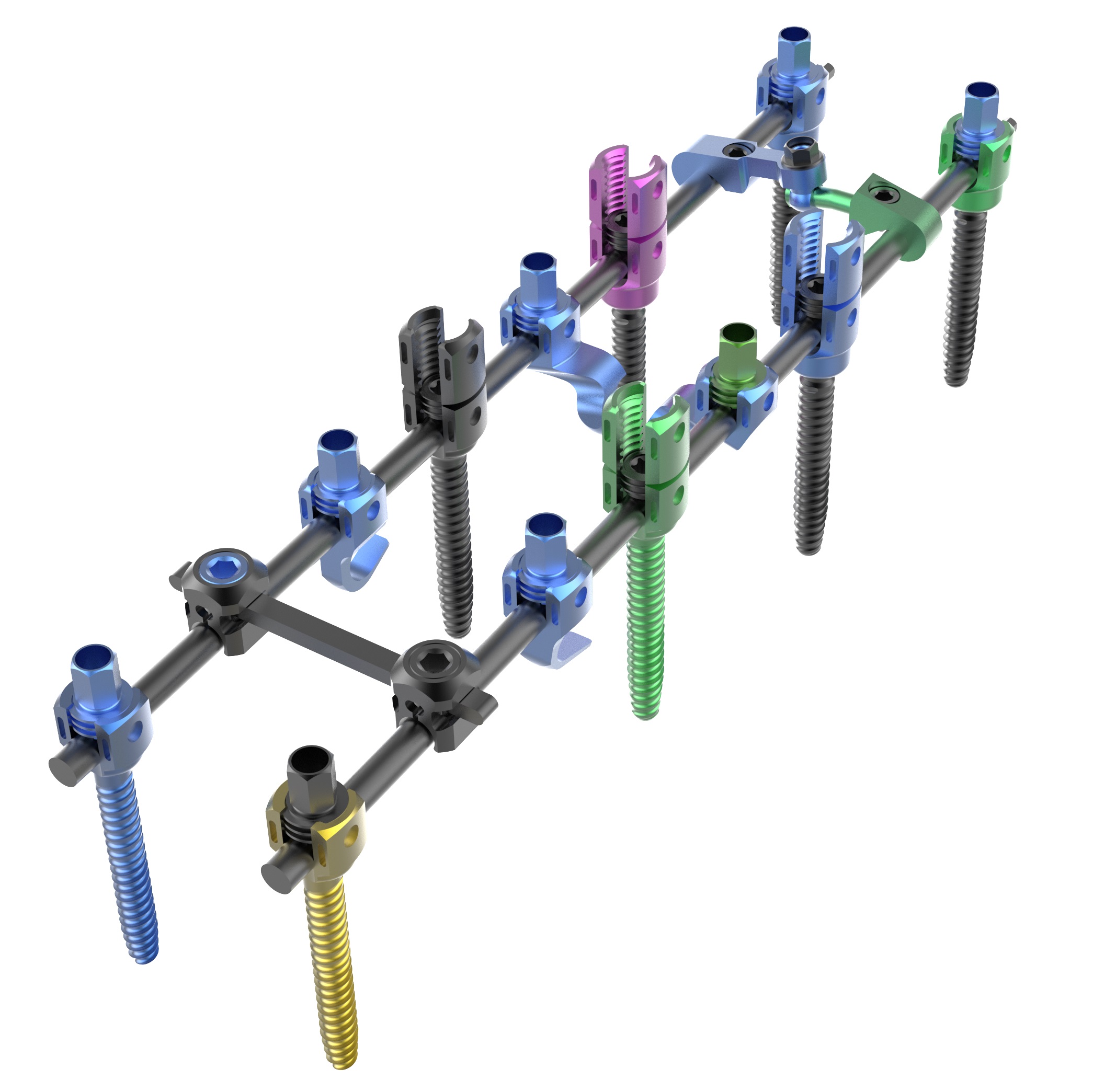 CANWELL Polyaxial Pedicle Screws and Rods Thoracolumbar Surgery CE Certified Titanium MIS Spine Fixation System