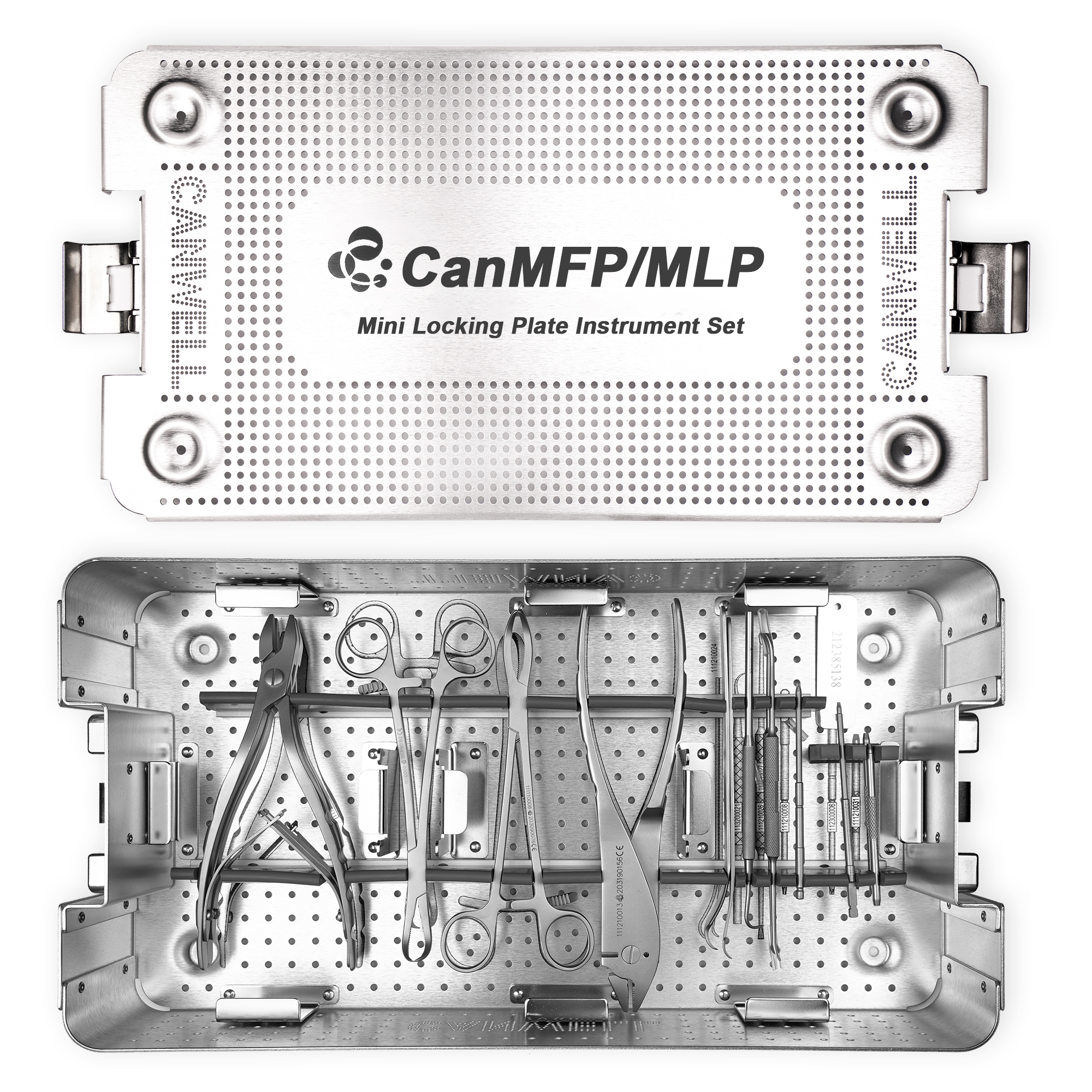 CANWELL Titanium Mini Locking Plate System Orthopedic Trauma Implant for Hand Foot Bone Fracture Fixation Surgery