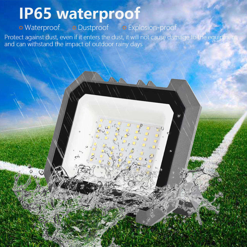 Waterproof Outdoor SMD 2835 LED Flood Light Projector Lamp with 120 Beam Angle 50,000 Hours Lifespan for Sports Stadiums