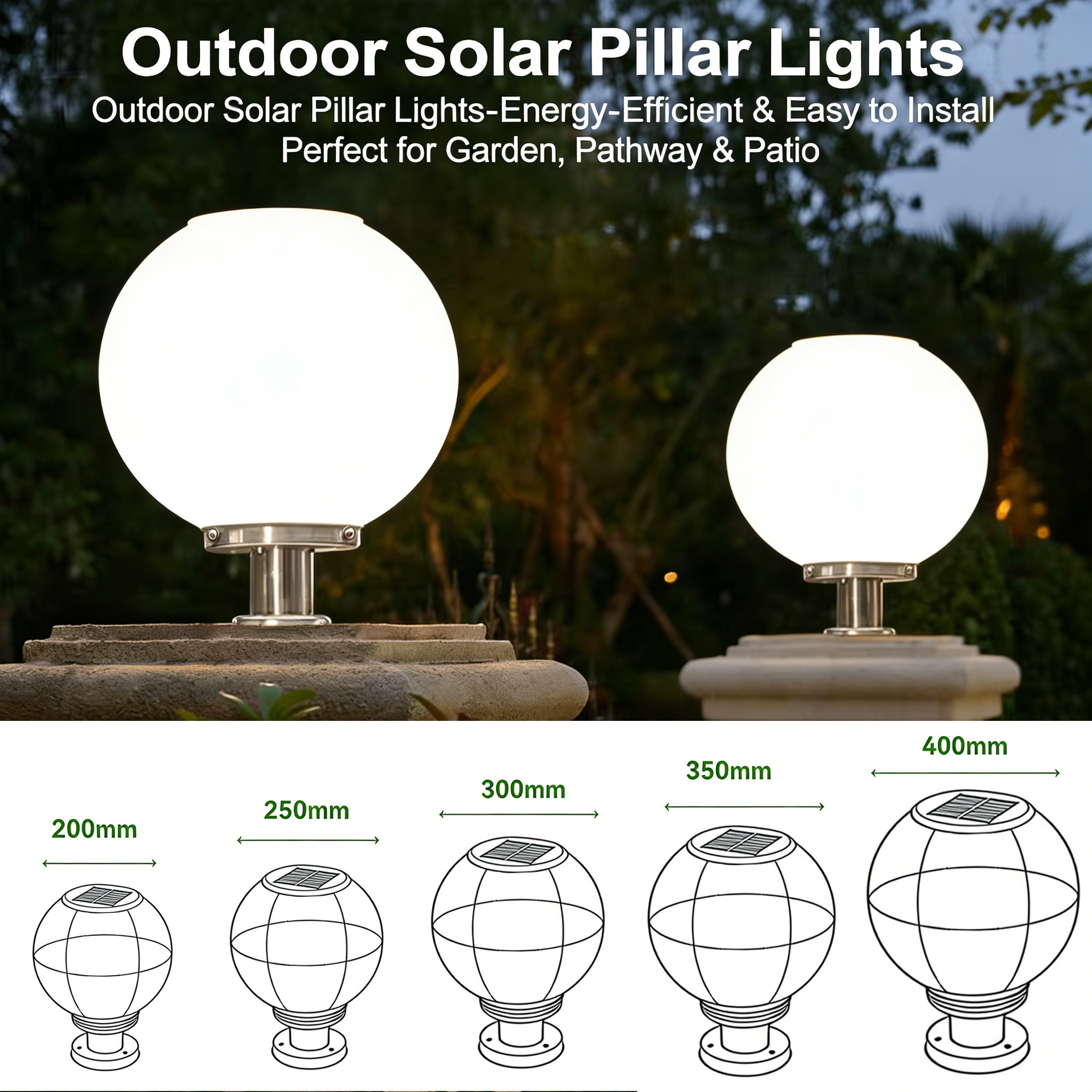 Factory Wholesale Motion Sensor 3Watt Waterproof IP65 Courtyard Garden Outdoor LED Solar Light
