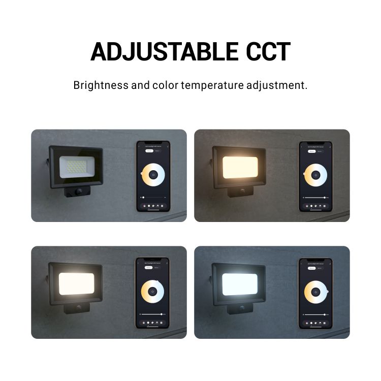 OUTLUX E023 Aluminum IP65 Explosion Proof 30000 Lumen 120 Beam Angle 6500K Lightweight Outdoor Remote/App Control LED Floodlight