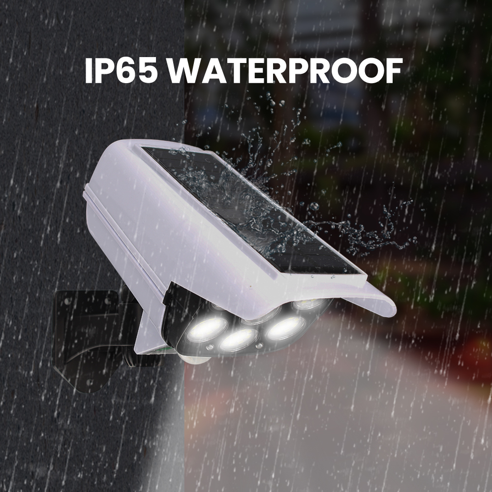 Solar Security LED Flood Light Outdoor Simulation Motion Sensor Wall Lamp Solar Surveillance Cameras Lights