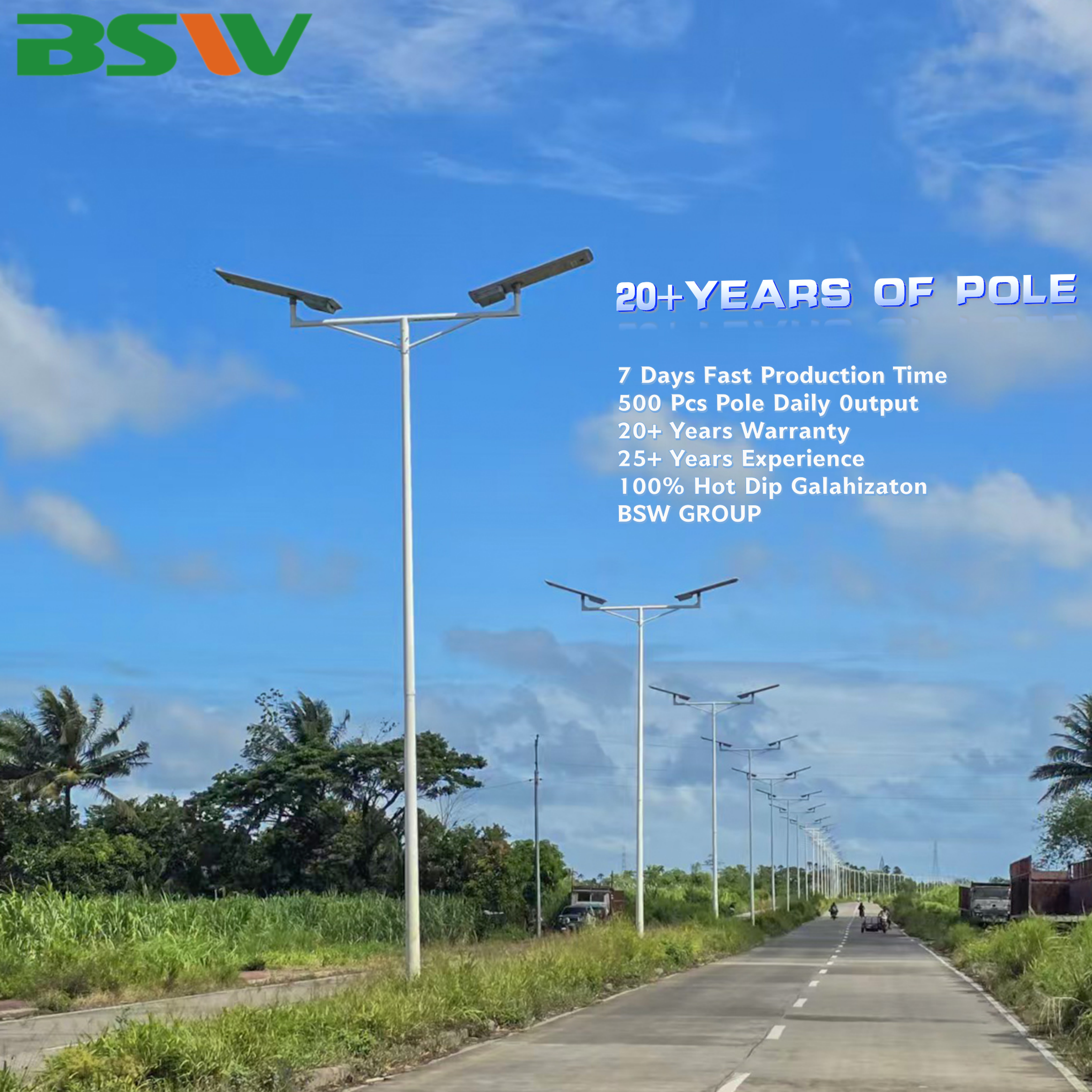 LED Outdoor Motion Sensor Power Street Solar Light Pole
