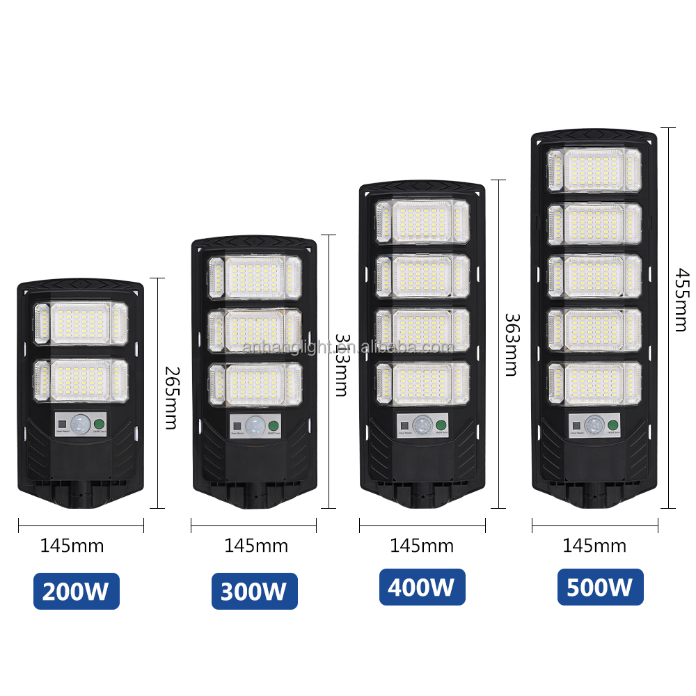 Outdoor IP65 Waterproof Solar Streetlight All in One Solar Led Street Light Lamp 200w 300w Motion Sensor LED Solar Street Light