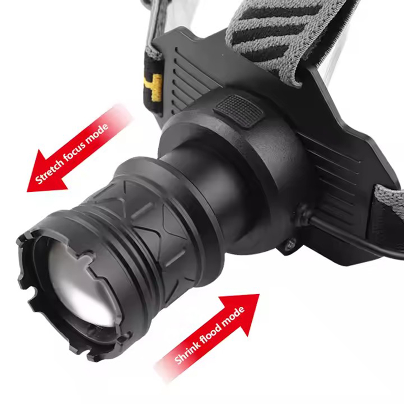 Foxhawk Explosion Proof Aluminum Alloy Waterproof IP65 Adjustable Beam Rechargeable Battery 2-in-1 Ultra Bright LED Headlight