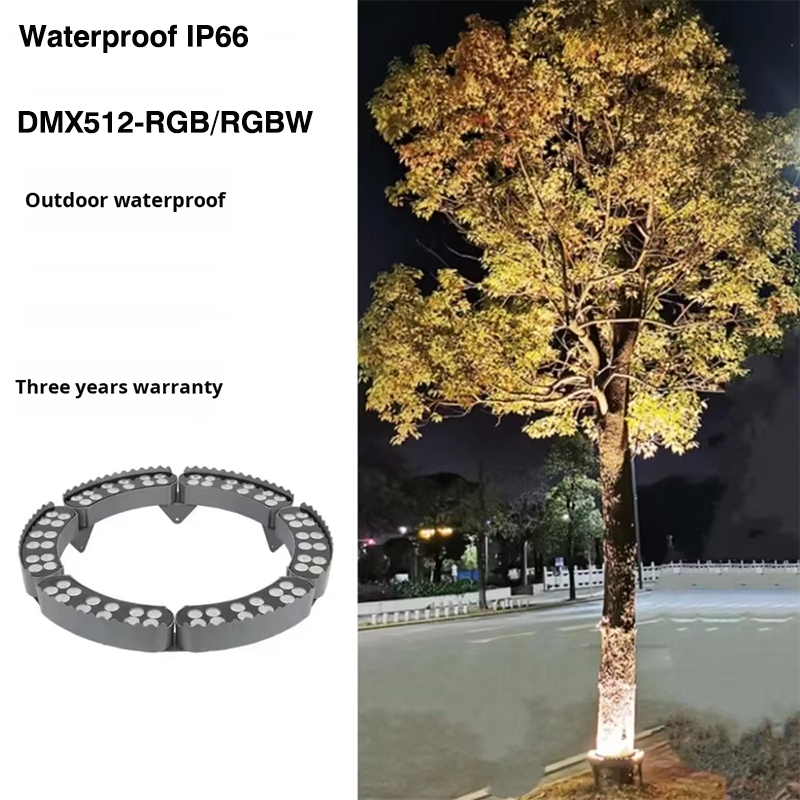 IP65 Waterproof SMD Warm White LED Flood Light High Bright Aluminum Outdoor Garden Decor Tree Hugging Holiday Party Events