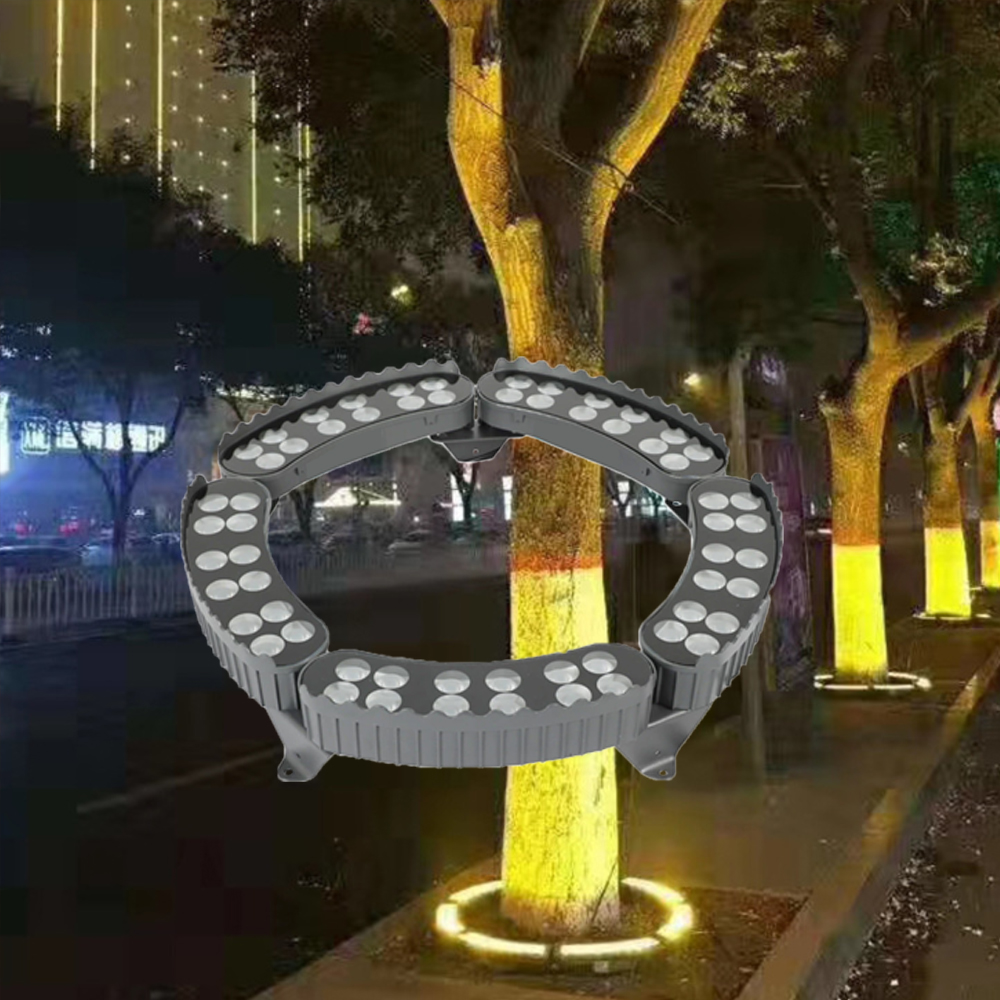 Outdoor Palm Tree LED Light High Bright Aluminum AC220V 24V IP65 RGB Courtyard Garden Floodlight 12W Customizable Colors