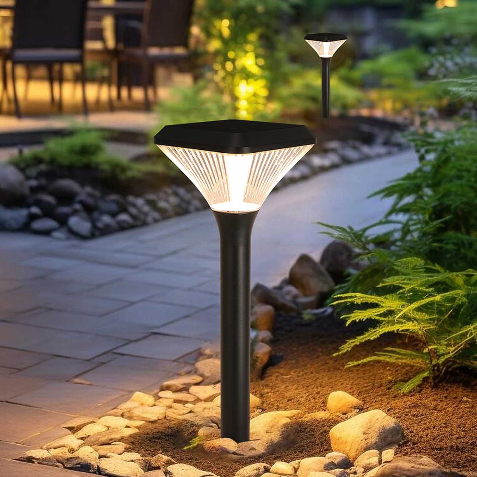 Outdoor Garden Waterproof LED Solar Lawn Light, Courtyard Staircase Garden Solar Light, Super Bright and Energy-saving