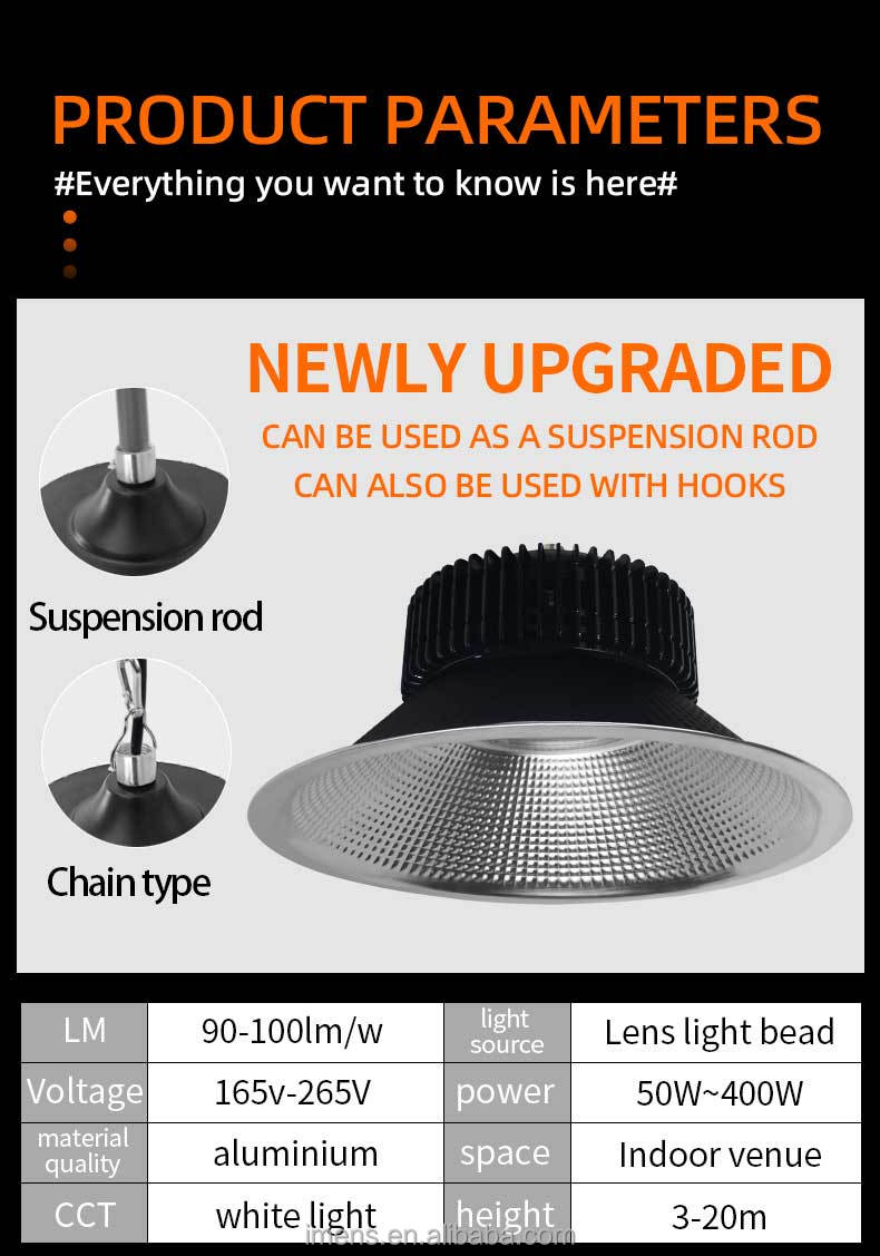 Wholesale Price Lighting Industrial Lamp 100w 150w 200w 250w 300w Led Ufo High Bay Light for Warehouse