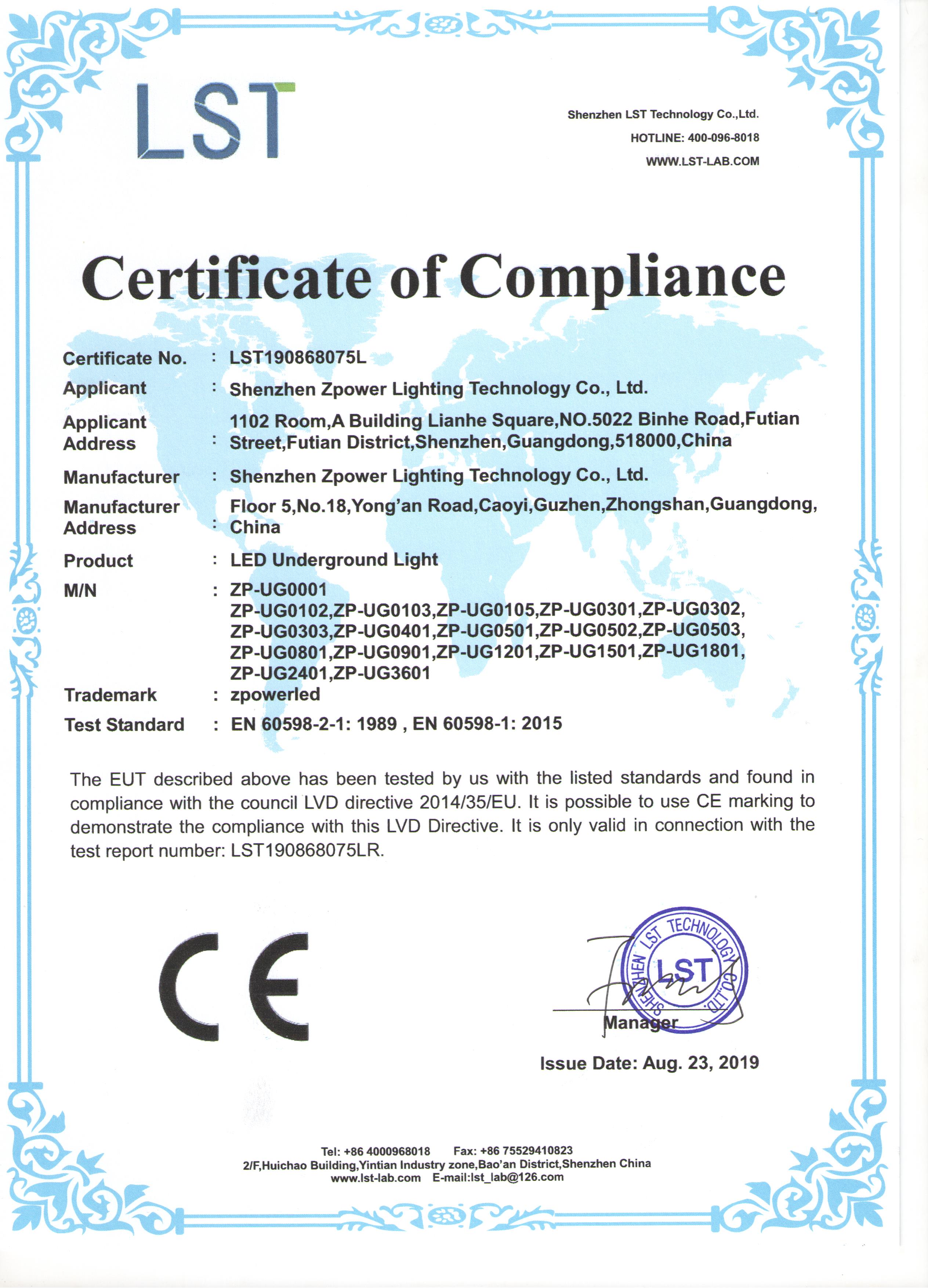 CE LVD Certification